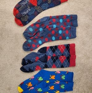 4 Pairs of Men's Socks Various Brands- Size L